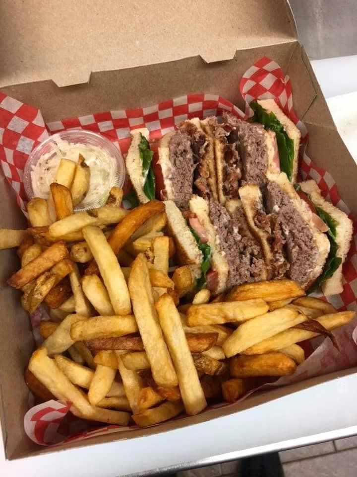 Bert's diner-style sandwich with fries